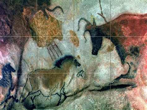 Tile Mural Cave Painting, Caves and Rock Parietal Art V, 6" Ceramic, Matte - Rustic - Tile ...