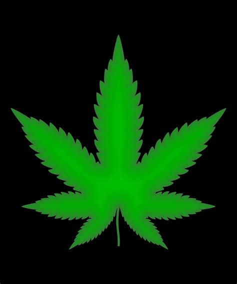 Weed Cannabis Marijuana Leaf Digital Art by CalNyto - Fine Art America