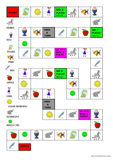 Nouns - game : English ESL worksheets pdf & doc