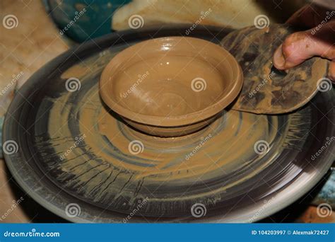 Pottery making process stock image. Image of historic - 104203997