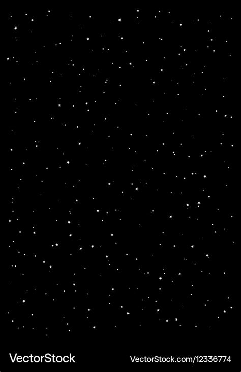 Clusters of star in the dark sky black background Vector Image