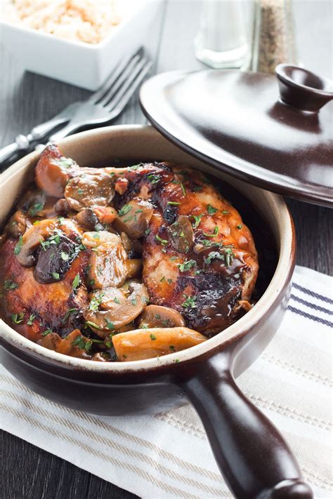 Classic Coq Au Vin - Comforting, and packed with deep, rich flavor!