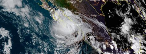 Hurricane “Olaf” straddling the southwestern coast of Baja California Sur, Mexico - The Watchers