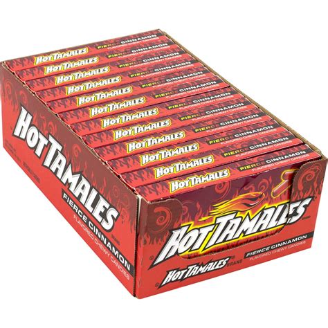 Hot Tamales Fierce Cinnamon Flavored Chewy Candies, 5 oz, 12 count - Walmart.com - Walmart.com