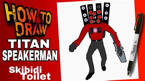 HOW TO DRAW TITAN SPEAKERMAN FROM SKIBIDI TOILET | EASY | STEP BY STEP ...