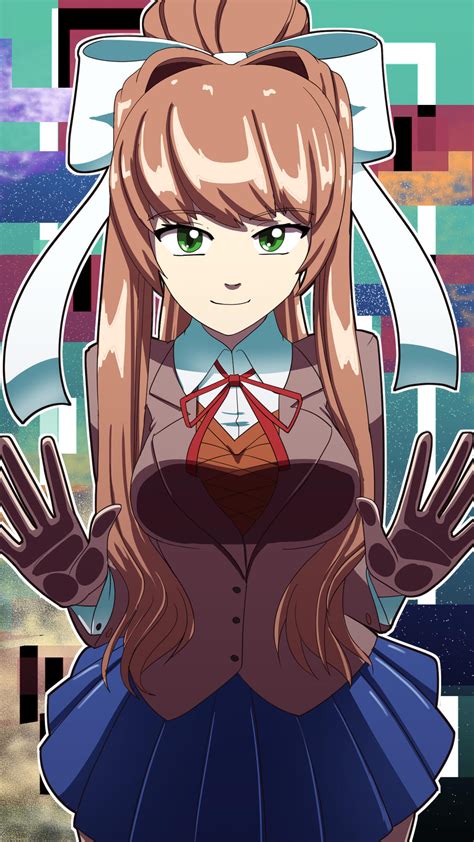 Just Monika by Kojiro-Brushard on DeviantArt