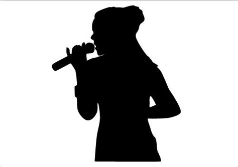 Singer Silhouette Vector at GetDrawings | Free download