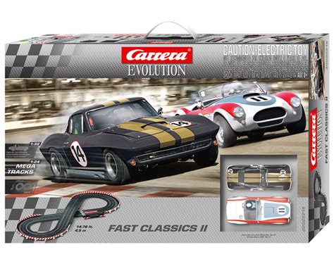 Carrera Evolution - Fast Classics II Play Set Slot Cars by Carrera Slots (1:32 scale) - Choice Gear