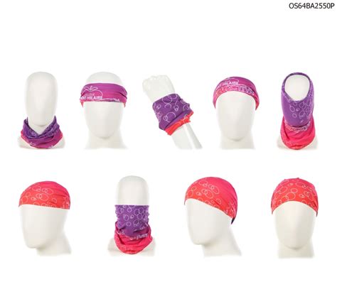 « Bandana (Buff) » Style Double Layer Multifunctional Headwear Seamless 9-1/2" x 19-1/2" / M ...