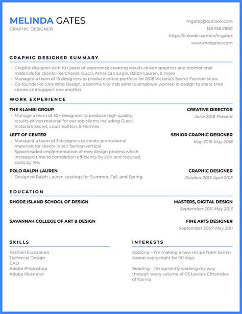 Free Resume Templates For 2023 (Edit & Download) | ResyBuild.io