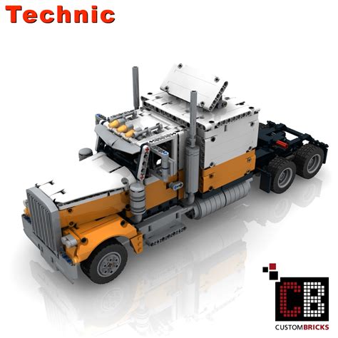 LEGO Technic Model Custom 42128 Long Haul Truck MOC Custombricks MOC Instruction ...