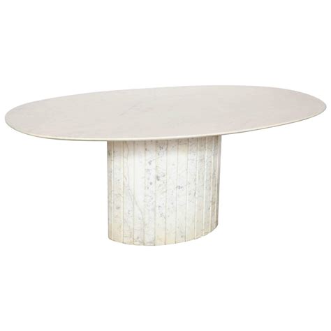 Oval Marble Dining Table at 1stdibs