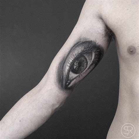 Graphic Realistic Eye Tattoo on Arm - Best Tattoo Ideas Gallery