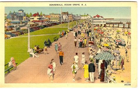 NEW JERSEY Ocean Grove - Boardwalk 1930s