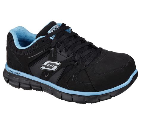 SKECHERS WORK USA INC. SAFETY TOE - 76553/BKBL – Hudson Shoe Store