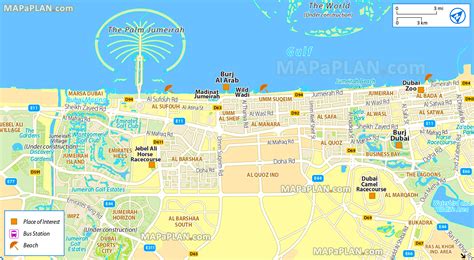 Dubai City Map Tourist