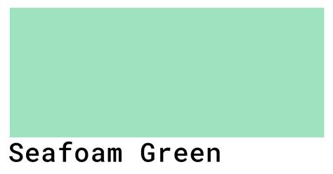 Seafoam Green Color Codes - The Hex, RGB and CMYK Values That You Need