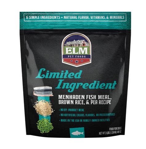 Limited Ingredient Menhaden Fish Meal & Brown Rice Recipe – Elm Pet Food