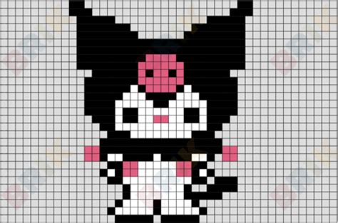 Kuromi Pixel Art Pixel Art Pokemon, Anime Pixel Art, Minecraft Pixel ...