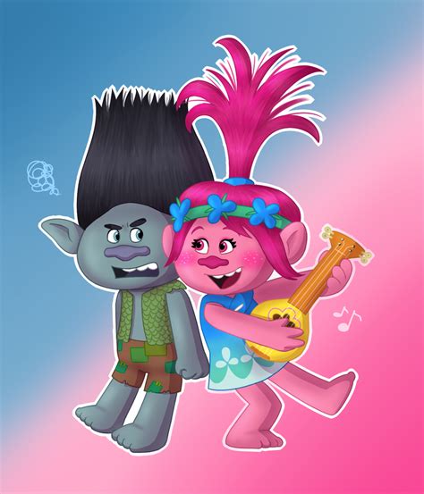 Trolls - Branch and Poppy by MaryThaCake on DeviantArt