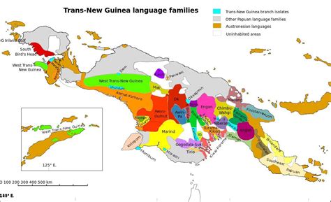 Papua New Guinea Language Map