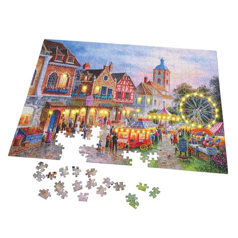 The 500 Piece Illuminated Jigsaw Puzzle - Hammacher Schlemmer