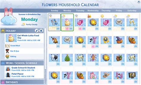 Sims 4 Calendar Mod