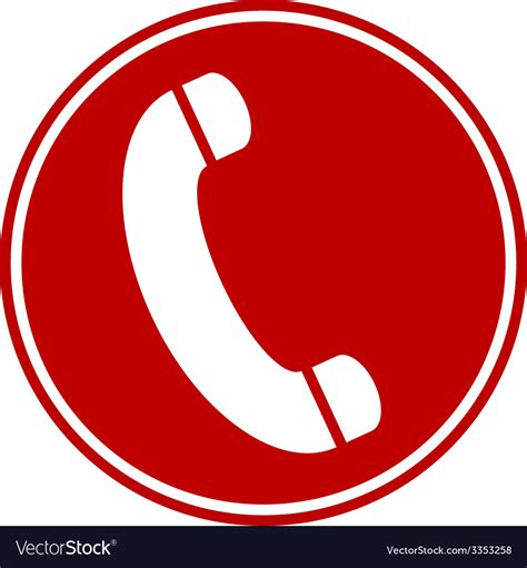 Phone button Royalty Free Vector Image - VectorStock