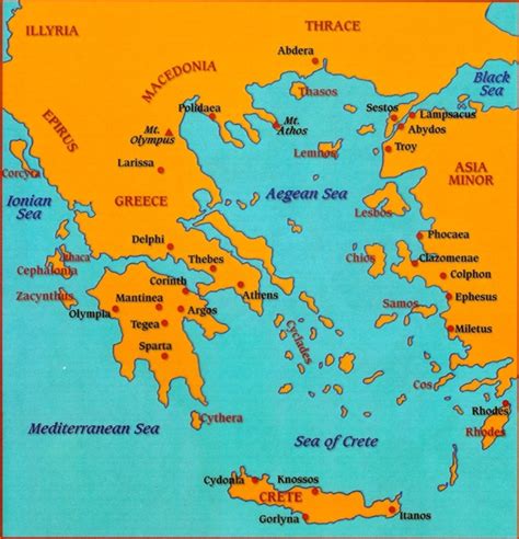 Map Of Ancient Greece | New Calendar Template Site