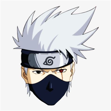 Cartoon Faces, Anime Naruto, Kakashi, Naruto Shippuden, - Hatake Kakashi - Free Transparent PNG ...