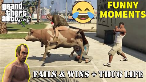 GTA 5 FAILS & WINS + Thug Life (Best GTA 5 Funny Moments Compilation) 😂 | Teach Computer