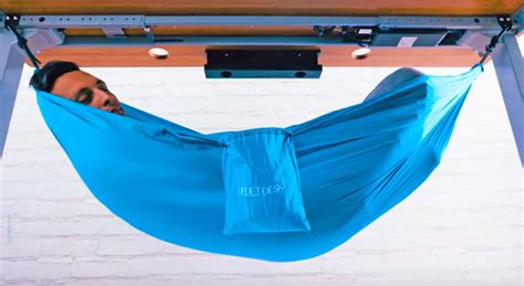 Get Your Nap On At Work With This Under-Desk Hammock