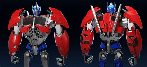 Optimus Prime Transformers Prime Rig - 3D Model by billnguyen1411