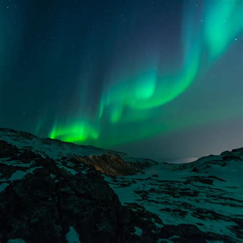 northern lights aurora borealis northern night sky 4k Phone HD Wallpaper