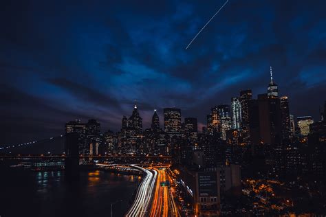 Newyork Night Buildings 4k, HD Photography, 4k Wallpapers, Images, Backgrounds, Photos and Pictures