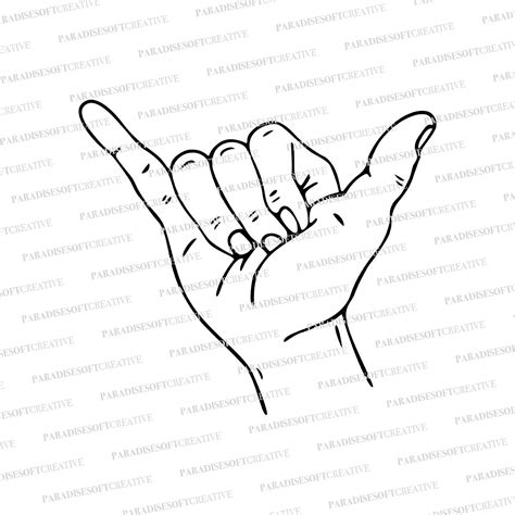 Shaka Sign SVG, Shaka Brah SVG, Hang Loose SVG, Mahalo Svg, Mahalo Hand Svg, Positive Svg, Surf ...