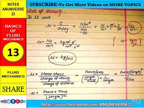 Kinematic Viscosity Equation - Tessshebaylo