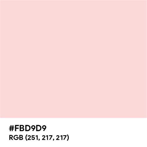 Light Baby Pink color hex code is #FBD9D9