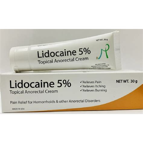 Lidocaine 5% Topical Anorectal Anesthetic Pain Relief Cream - Walmart.com - Walmart.com