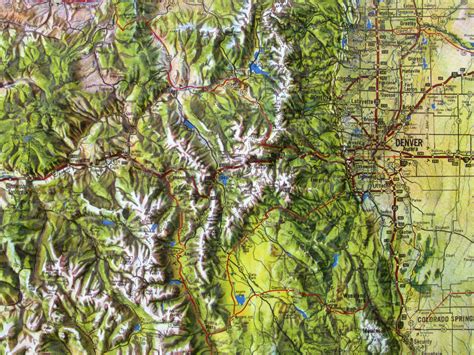 Colorado - Natural Color Relief (NCR) Series Raised Relief 3D map – RaisedRelief.com