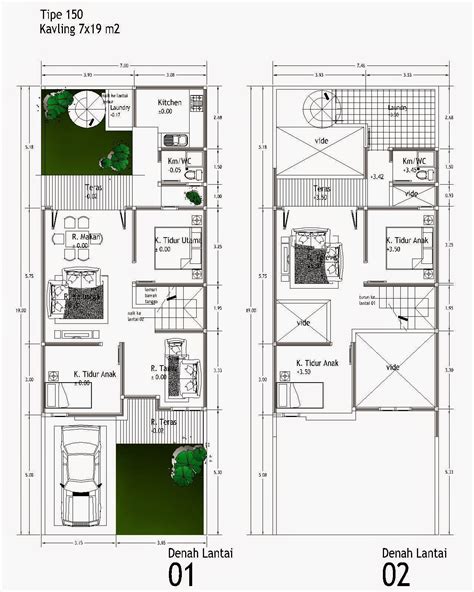 Sketsa Denah Rumah Minimalis 2 Lantai Homecare24 - Riset