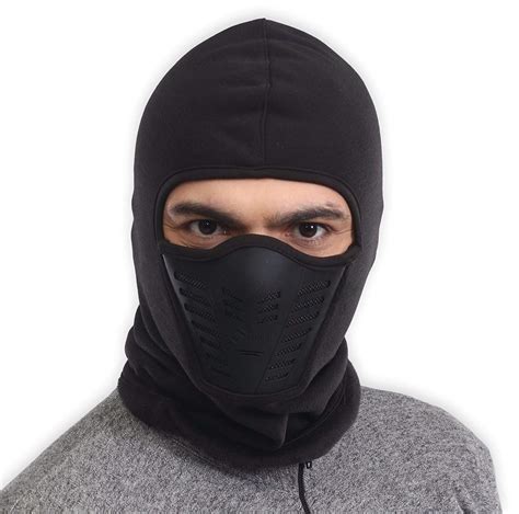 Galleon - Balaclava Fleece Hood & Ski Mask With Air Mask - Heavyweight Extreme Cold Weather Face ...