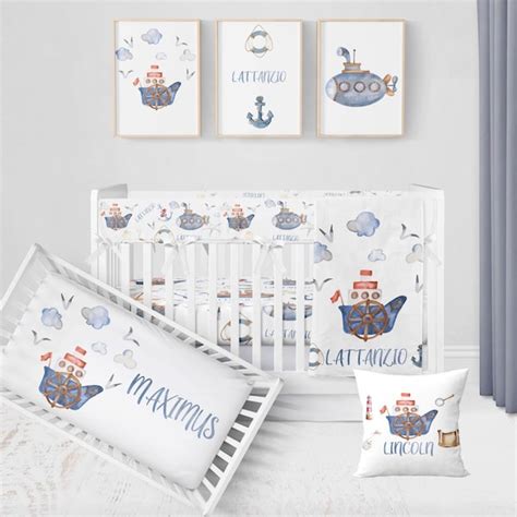 Nautical Bedding - Etsy