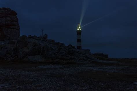 HD wallpaper: lighted lighthouse during night time, tower, building ...