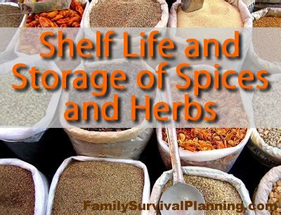 Long Term Storage of Spices and Herbs