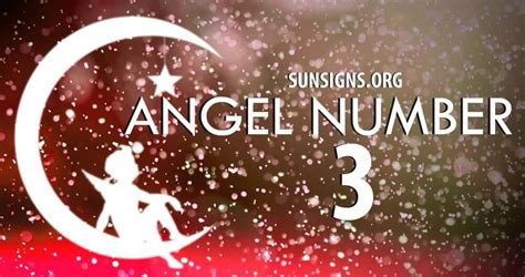 Angel Number 3 - The Spiritual Meaning And Symbolism - SunSigns.Org