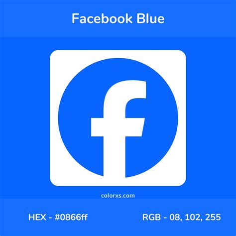 About Facebook Blue Color - Color codes, similar colors and paints ...