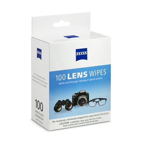 Zeiss Lens Wipes - 100 Pre-Moistened Eyeglass Cleaning Wipes - Walmart.com - Walmart.com