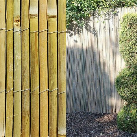 4M Bamboo Slat Natural Garden Screening Fencing Fence Panel Privacy Screen Roll | eBay