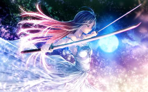 Anime Girl Sword Wallpaper